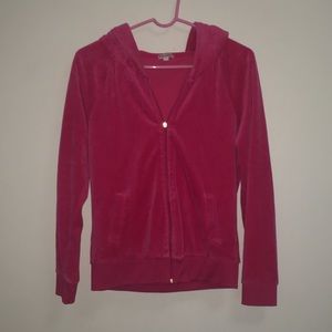 JUICY COUTURE HOT PINK VELVET JACKET